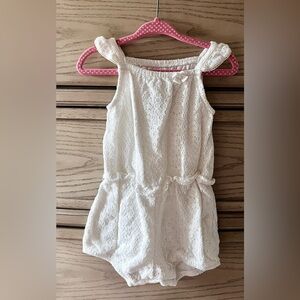 12-18 Months Baby Girl’s White Lace Romper. H&M